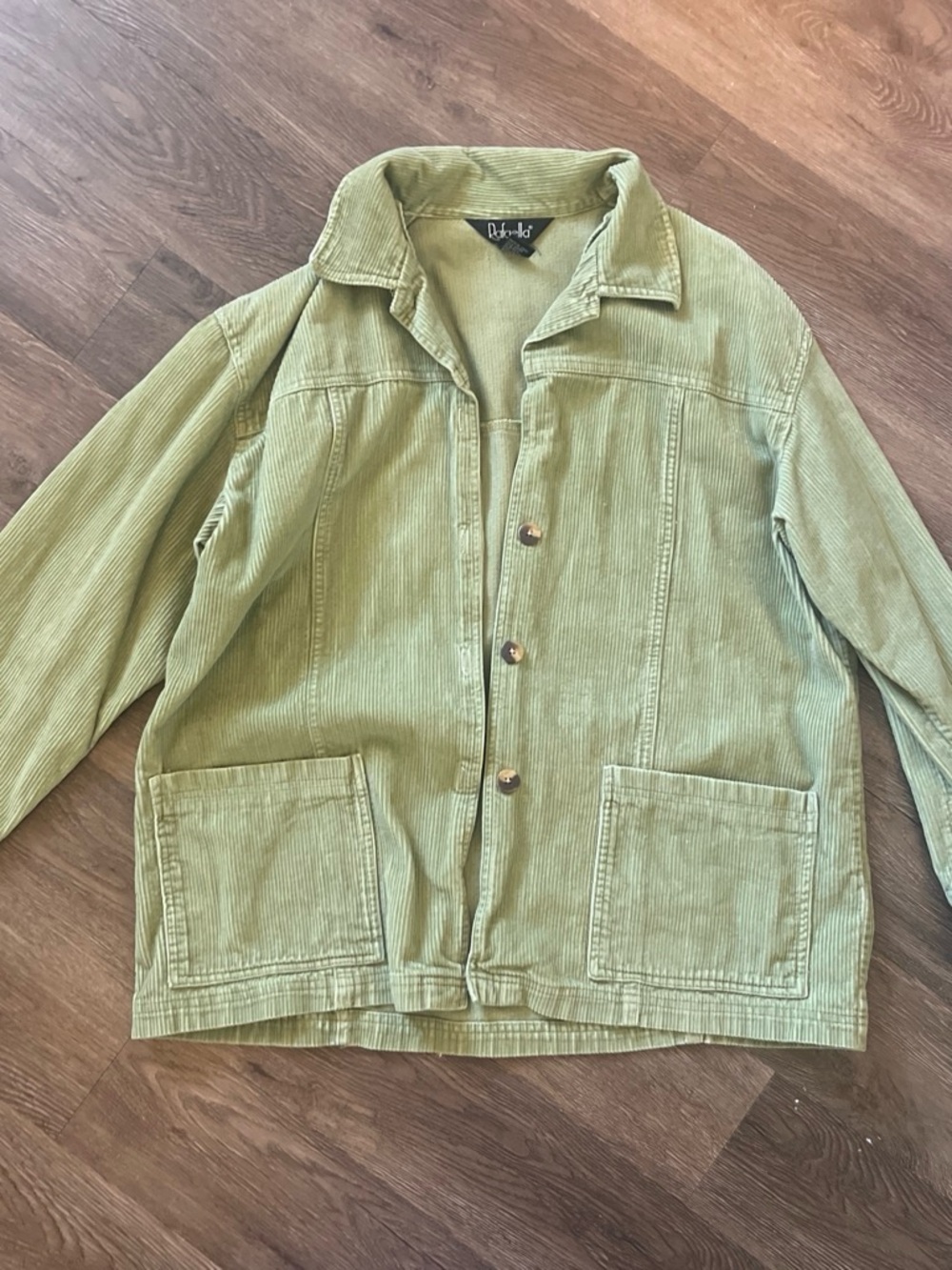 Rafaella Sage Green Ribbed Corduroy Jacket